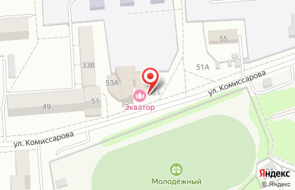 Торгово-монтажная компания Элвент на улице Комиссарова на карте
