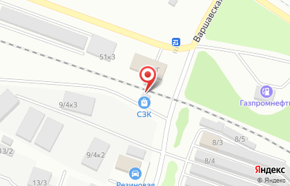Сибирская заборостроительная компания на Варшавской улице на карте