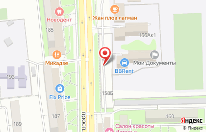 Автостоянка в Краснодаре на карте