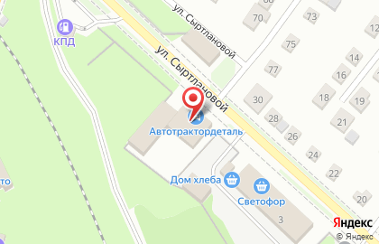 Магазин Детали машин ГАЗ на улице Сыртлановой на карте