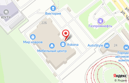 Салон мебели Уфамебель в Курчатовском районе на карте