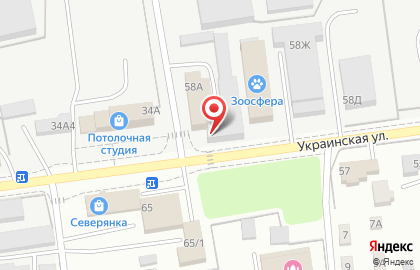 Магазин автотоваров Дальнобойщик на Украинской улице на карте