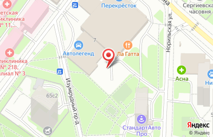 Автостоянка в Москве на карте