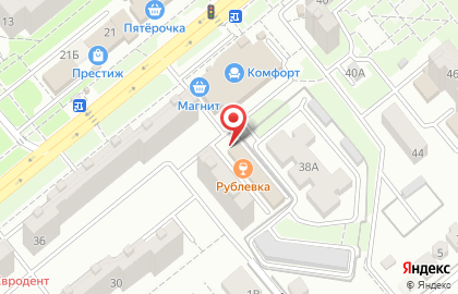 Ресторан Рублевка на улице Маршала Кошевого на карте