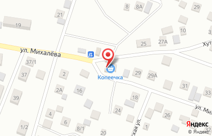 Продовольственный магазин Копеечка в Советском районе на карте