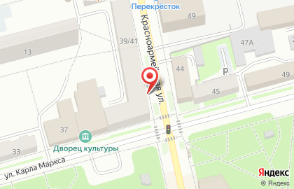 Продовольственный магазин Центральный Гастрономъ на улице Карла Маркса на карте