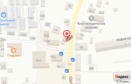 Салон связи Связной на Октябрьской улице на карте