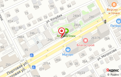 Магазин свежего мяса на Портовой улице на карте