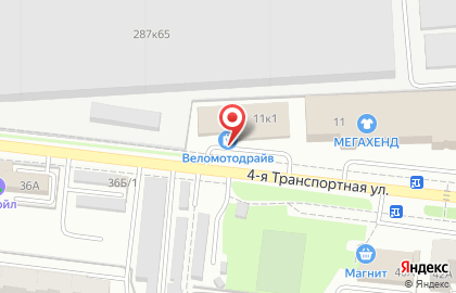 Интернет-магазин Веломотодром в Октябрьском районе на карте