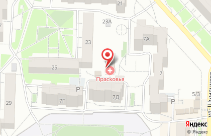 Оздоровительный центр Прасковья в Советском районе на карте