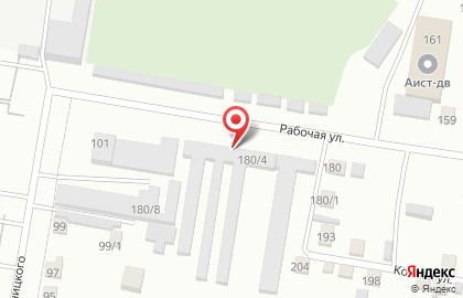 Городской сервисно-торговый комплекс на Рабочей улице на карте