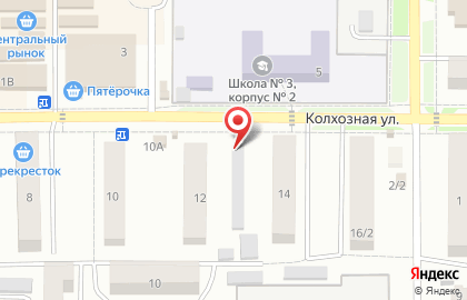 Салон цветов Сакура на Колхозной улице на карте