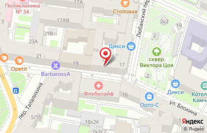 Магазин овощей и фруктов в Петроградском районе на карте