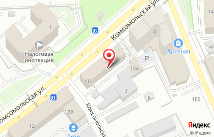 Банкомат АКБ Вятка-Банк на Комсомольской улице, 10 на карте
