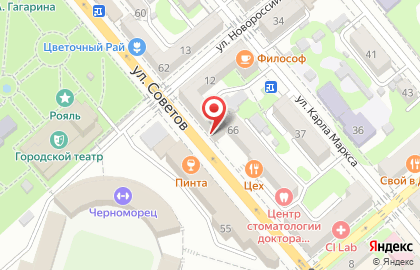 Магазин товаров для взрослых на улице Советов на карте