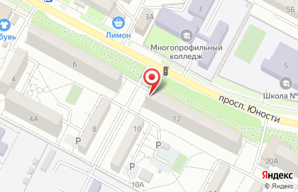 Городской ломбард на проспекте Юности на карте