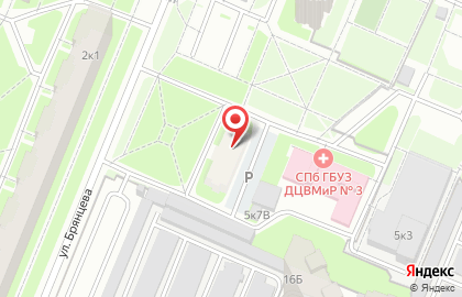 Участковый пункт полиции, 15 отдел полиции Управления МВД Калининского района на улице Брянцева на карте