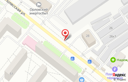 Антресоль на Полесской улице на карте