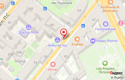 Стоматологическая клиника Крома на Большой Пушкарской улице на карте