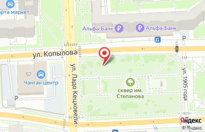 Рекламные щиты (6*3), Железнодорожный район, Ориентир-М на улице Копылова на карте