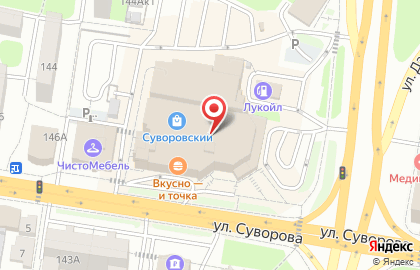 Салон Связной на улице Суворова на карте