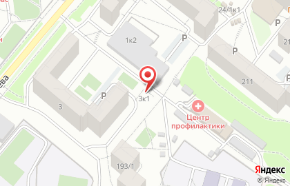 Продуктовый магазин в Новосибирске на карте