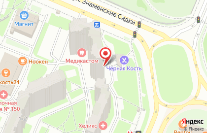 Оптический салон 8-я оптика на метро Бульвар Дмитрия Донского на карте