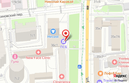 Банкомат ПСБ на метро Серпуховская на карте