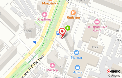 Продуктовый магазин Привет в Октябрьском районе на карте