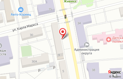 Салон оптики Филин на улице Пархоменко на карте