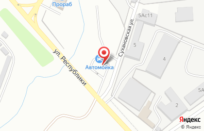 Автомойка самообслуживания на Сухановской улице на карте