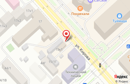Рестобар Бекон на улице Кирова на карте