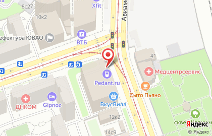 Сервисный центр по ремонту смартфонов Pedant на Авиамоторной улице на карте