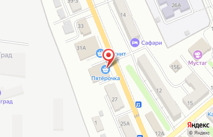 Супермаркет Пятерочка на улице Гагарина на карте