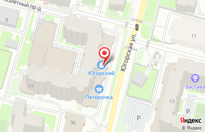 Магазин Зоолэнд на Югорской улице на карте
