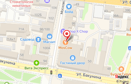 Караоке Gastrobar Moscow на карте
