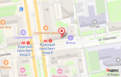 Магазин Зелёный луг на Красном проспекте на карте