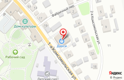 Супермаркет Дикси в Иваново на карте