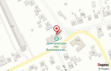 Якимано-слободская сельская библиотека на карте