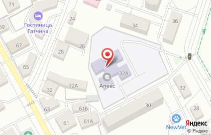 Апекс, гимназия, г. Гатчина на карте