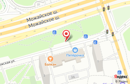 ​Прачечная самообслуживания СамПРАЧКА на Беловежской улице на карте