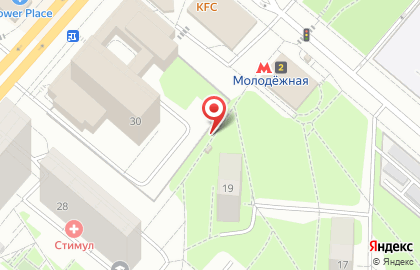 Киоск фруктов и овощей фруктов и овощей на Ельнинской улице на карте