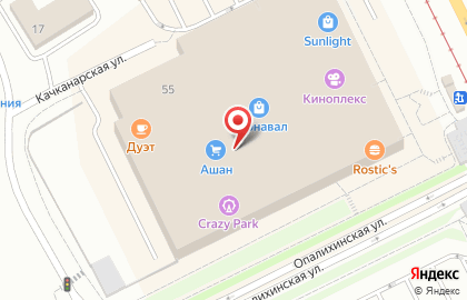 Ювелирный магазин Evenzo в Верх-Исетском районе на карте
