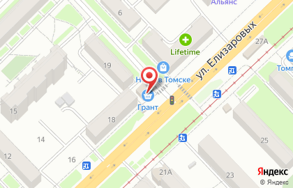 Продуктовый магазин в Томске на карте