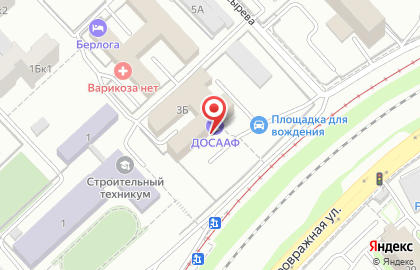 Автошкола ДОСААФ России в Центральном районе на карте