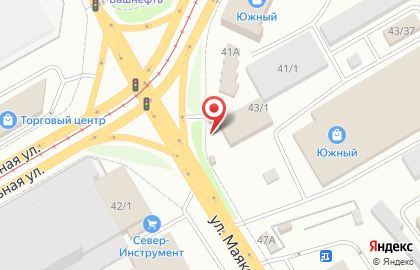 Киоск по продаже печатной продукции на улице Маяковского на карте