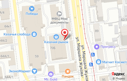 Ресторан Радость на улице Маршала Жукова на карте