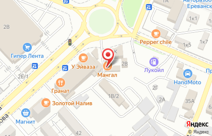 Кафе Мангал в Астрахани на карте