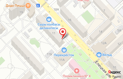 Банкомат СберБанк на Елецкой улице, 11 на карте