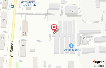 Оранжерея, МУП Специализированное автохозяйство по санитарной уборке города на карте